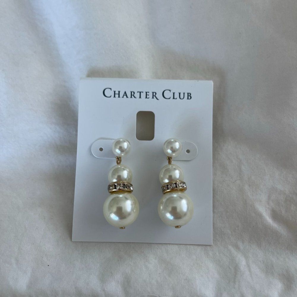 Charter Club Pearl Earrings